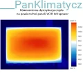 Dystrybucja ciepła na powierzchni paneli VCIR Infrapower