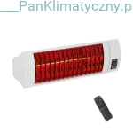 EIR-RC 2000W  Promiennik ciepła podczerwieni z regulacją mocy  i pilotem (IP55, gold) biały
