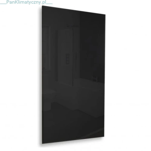 VCIR-G 800W szklany panel grzewczy na podczerwień, grzejnik promiennikowy (ścienny), czarny