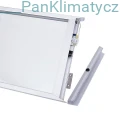 ILMIT TGlass-11 1150W szklany panel grzewczy na podczerwień, grzejnik promiennikowy (ścienno-sufitowy), przezroczysty - podłączenie zasilania