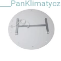 IPP RUND  okrągły panel grzewczy na podczerwień (ścienno-sufitowy), grzejnik promiennikowy - tył. rama montażowa