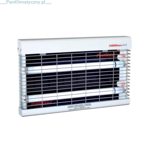 CHAMELEON 1x2 - Lampa lepowa na owady (lampa owadobójcza) , biały PESTWEST