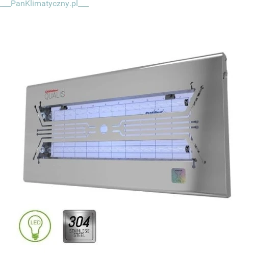 CHAMELEON QUALIS X LED Lampa lepowa na owady (lampa owadobójcza) , stal nierdzewna  PESTWEST