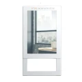 QUADRO VISIO Termowentylator łazienkowy, grzejnik elektryczny z nawiewem 1800W, programowalny z lustrem