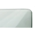 DEVA Szklany grzejnik hybrydowy 1500W, łazienkowy termowentylator z panelem na podczerwień, biały