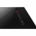 DEVA Szklany grzejnik hybrydowy 1500W, łazienkowy termowentylator z panelem na podczerwień, czarny