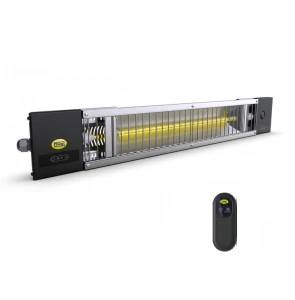 PETALO 1200W  Promiennik ciepła podczerwieni z pilotem (IP55, white frozen)
