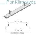 Ecosun TH panele grzewcze na podczerwień, promienniki  - uchwyt mocujący, wymiary