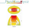 PETALO 1800W Promiennik ciepła podczerwieni - obszar działania
